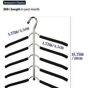 8 Metal Space-Saving Hangers